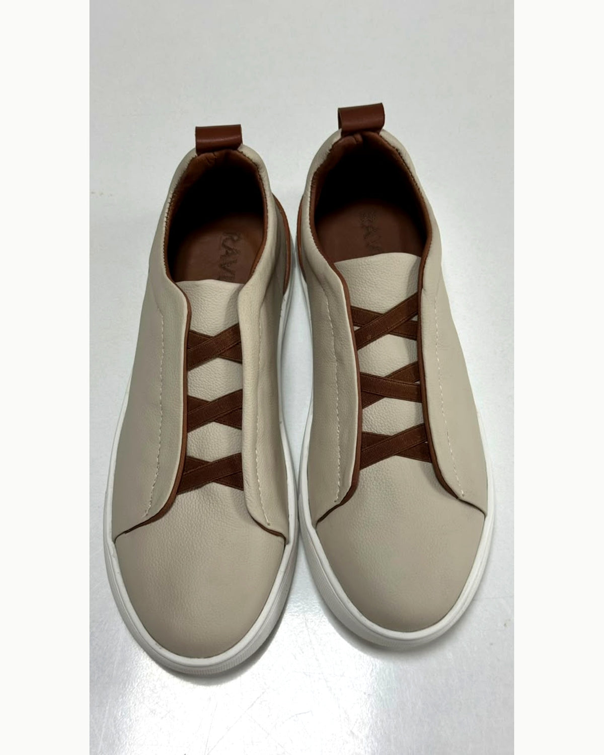 Sneakers Homme Élégantes Sans Lacets | Beige